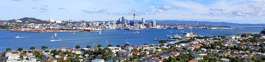 Auckland City, as seen from Mount Victoria in Devonport
