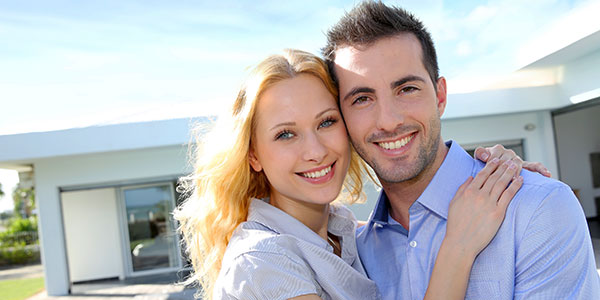 Smiling couple