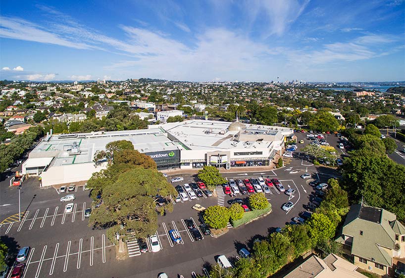 Meadowbank Shopping Centre from above