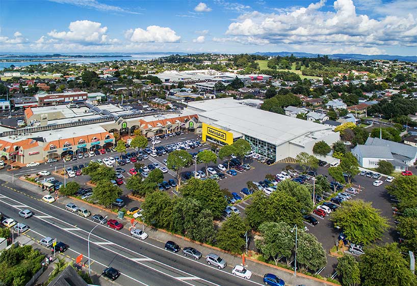 Royal Oak Shopping Centre, viewed from above