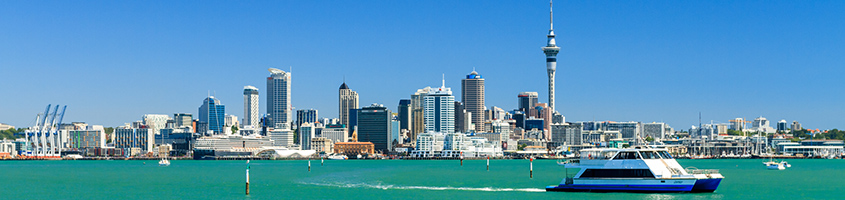 Coastal view of Auckland City