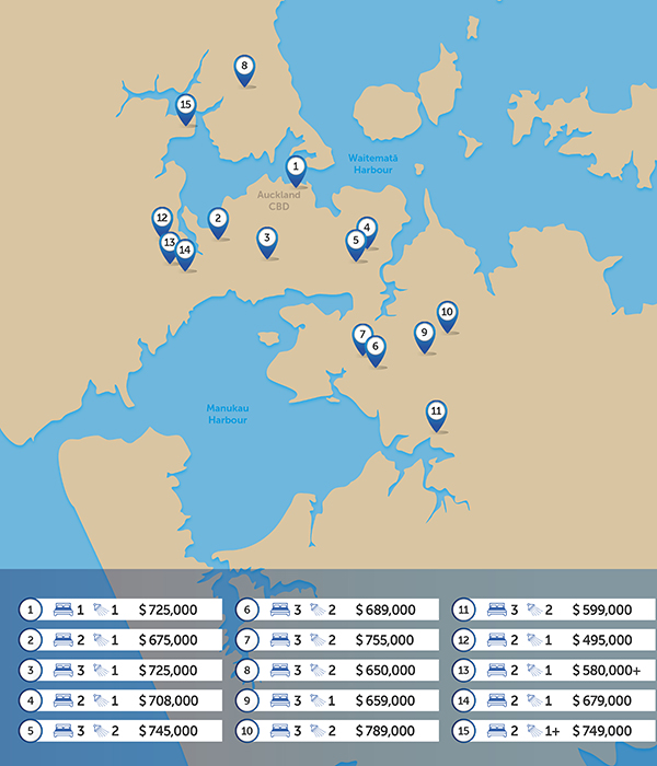 Map of Auckland 