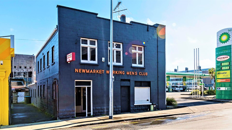 The two-level building at 5 Crowhurst St, Newmarket, has served as the premises of the Newmarket Workingmen’s Club. Photo / Supplied